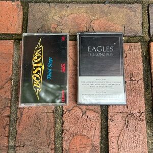 Eagles and Boston Cassette Tapes